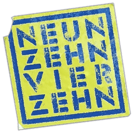Neun Zehn Vier Zehn wanted street sticker