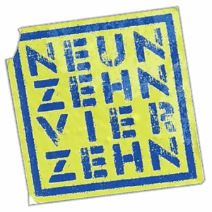 Neun Zehn Vier Zehn wanted street sticker
