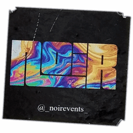 Noir Events wanted street sticker