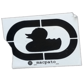 Macpato wanted street sticker