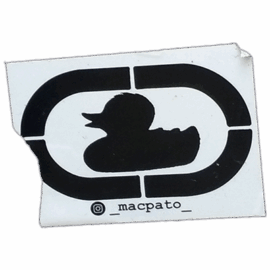 Macpato wanted street sticker