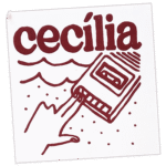 Cecília wanted street sticker