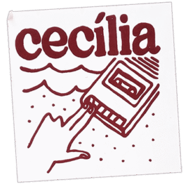 Cecília wanted street sticker