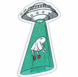 Art Carri wanted street sticker