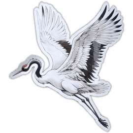 Crane wanted street sticker