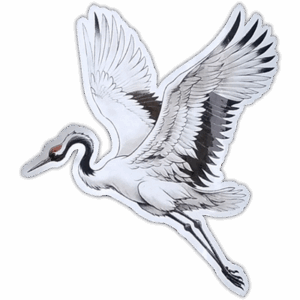 Crane wanted street sticker