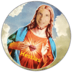 Hessias wanted street sticker