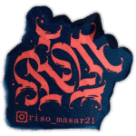 Riso Masar wanted street sticker