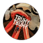 Truhy wanted street sticker