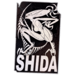 Shida wanted street sticker
