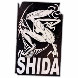 Shida wanted street sticker
