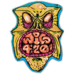Wig 420 wanted street sticker