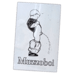 Muzzoboi wanted street sticker