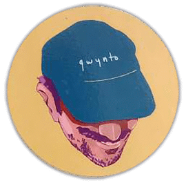 Qwynto wanted street sticker