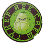 Tykef RZE Crew wanted street sticker