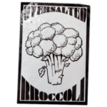 Oversalted Broccoli wanted street sticker