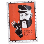 Ronny Bitter Tattoo wanted street sticker