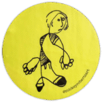 Mickey Roberts Art wanted street sticker