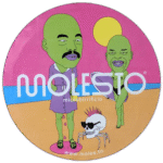 Molesto wanted street sticker