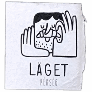 Läget Pékség wanted street sticker
