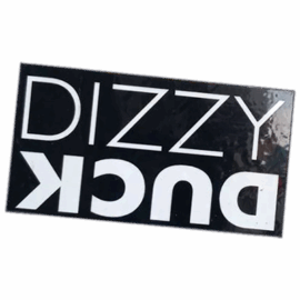 Dizzi Duck wanted street sticker