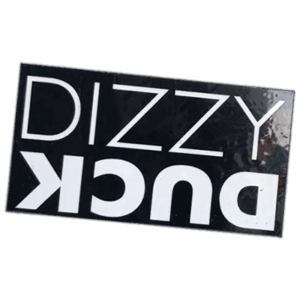 Dizzi Duck wanted street sticker
