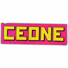 Ceone wanted street sticker