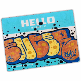 Enter wanted street sticker