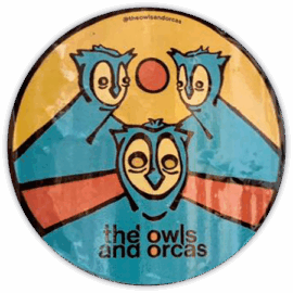 The Owls and orcas wanted street sticker