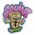 Squint wanted street sticker