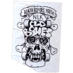 NLK Old Bones wanted street sticker