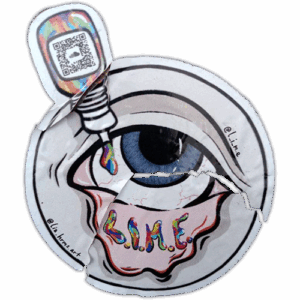 L.I.M.E wanted street sticker
