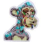 Crytollie wanted street sticker