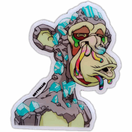Crytollie wanted street sticker