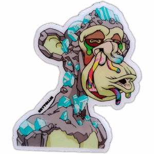 Crytollie wanted street sticker