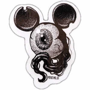Martino DS wanted street sticker