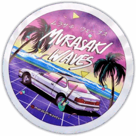 Murasaki Waves wanted street sticker