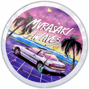 Murasaki Waves wanted street sticker