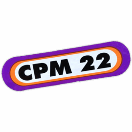 CPM 22 wanted street sticker