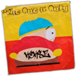 Keksz wanted street sticker