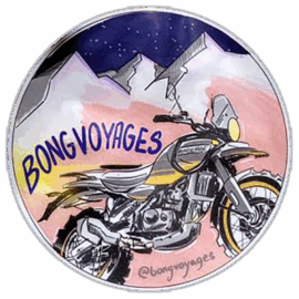 Bongvoyages wanted street sticker