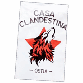 Casa Clandestina wanted street sticker