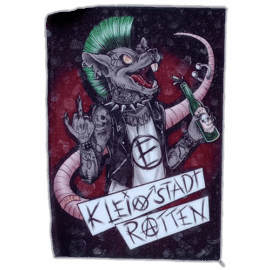 Kleinstadt Ratten wanted street sticker