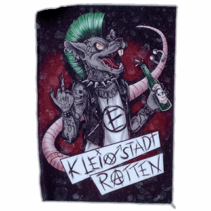 Kleinstadt Ratten wanted street sticker