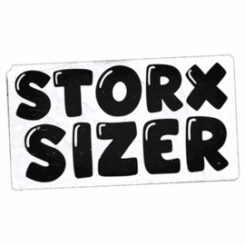 Storx Sizer wanted street sticker