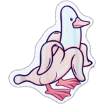 Goose - Banana wanted street sticker