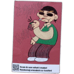 Burning Youth wanted street sticker