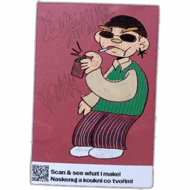 Burning Youth wanted street sticker