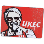 UKEC wanted street sticker