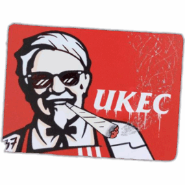 UKEC wanted street sticker